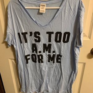 NWOT Pink Victoria’s Secret Pajama Night Shirt